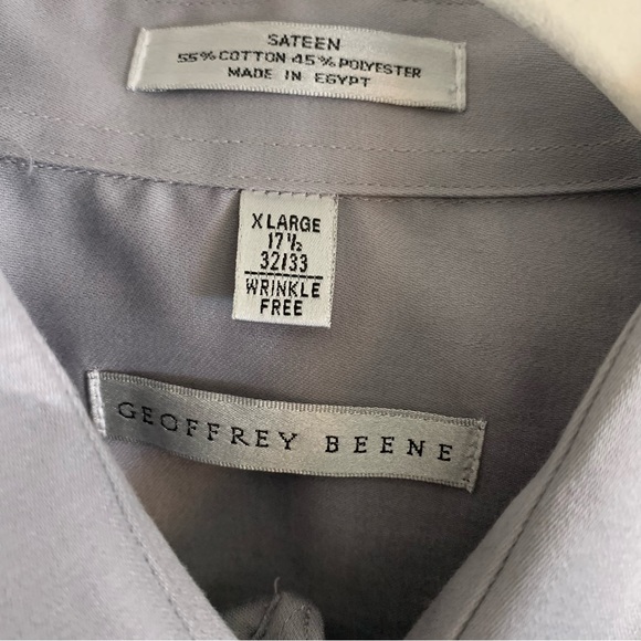 Geoffrey Beene gray long sleeve button down shirt - Picture 4 of 4